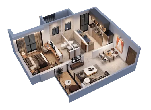 kasturivan 1 bhk